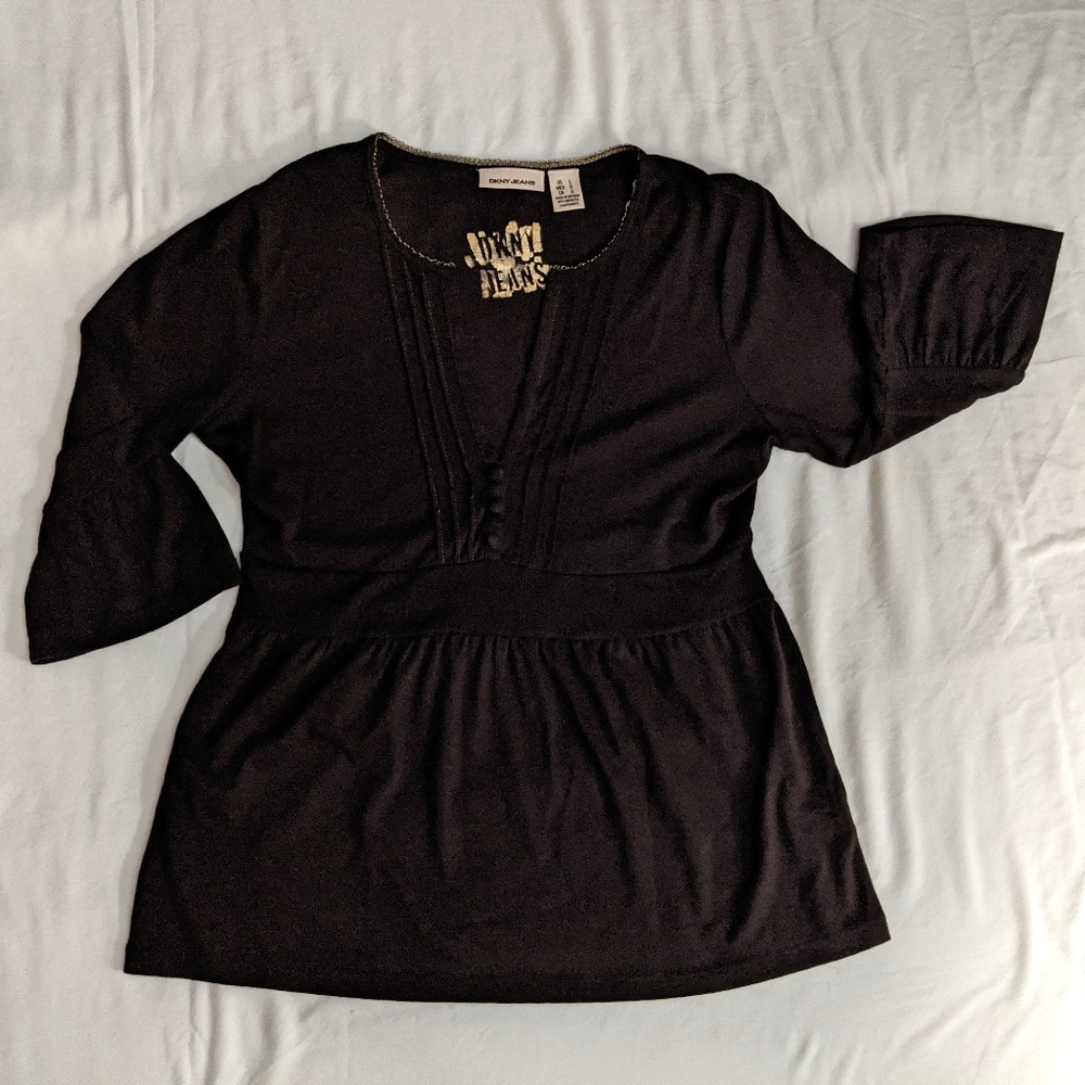 Donna Karan New York Knit Fabric Blouse